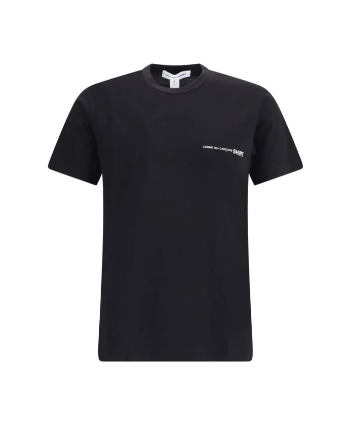 

Хлопковая футболка с монограммой Comme Des Garã§Ons, черный
