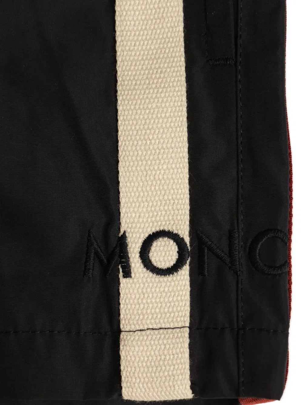 Плавки с вышитым логотипом Moncler Enfant, черный — фото 3
