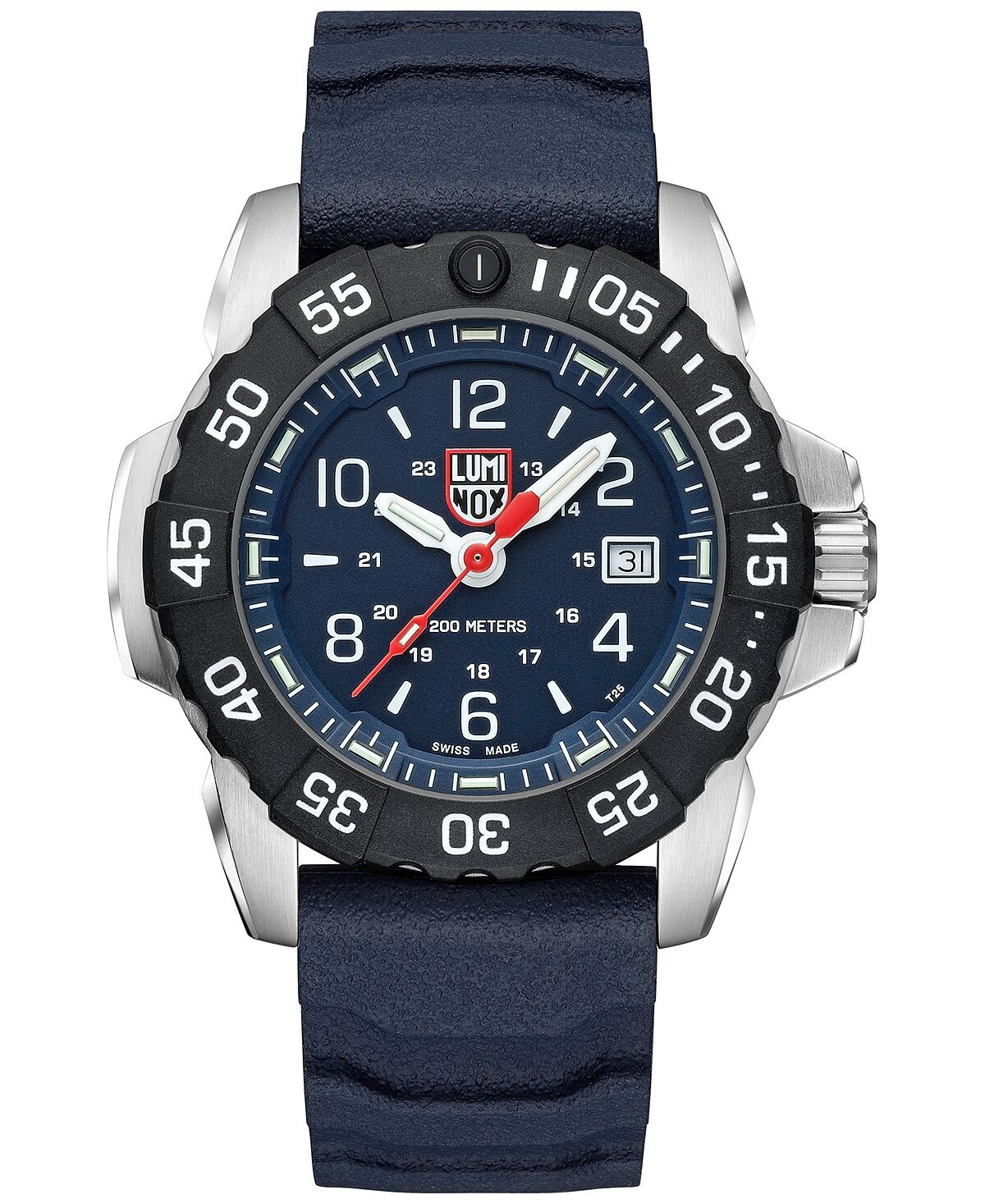 

Мужские часы Swiss Navy Seal RSC с синим каучуковым ремешком, 45 мм Luminox