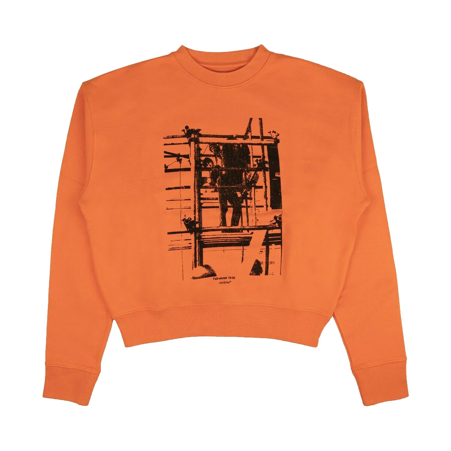 

Off-White Толстовка с капюшоном с рисунком Оранжевый