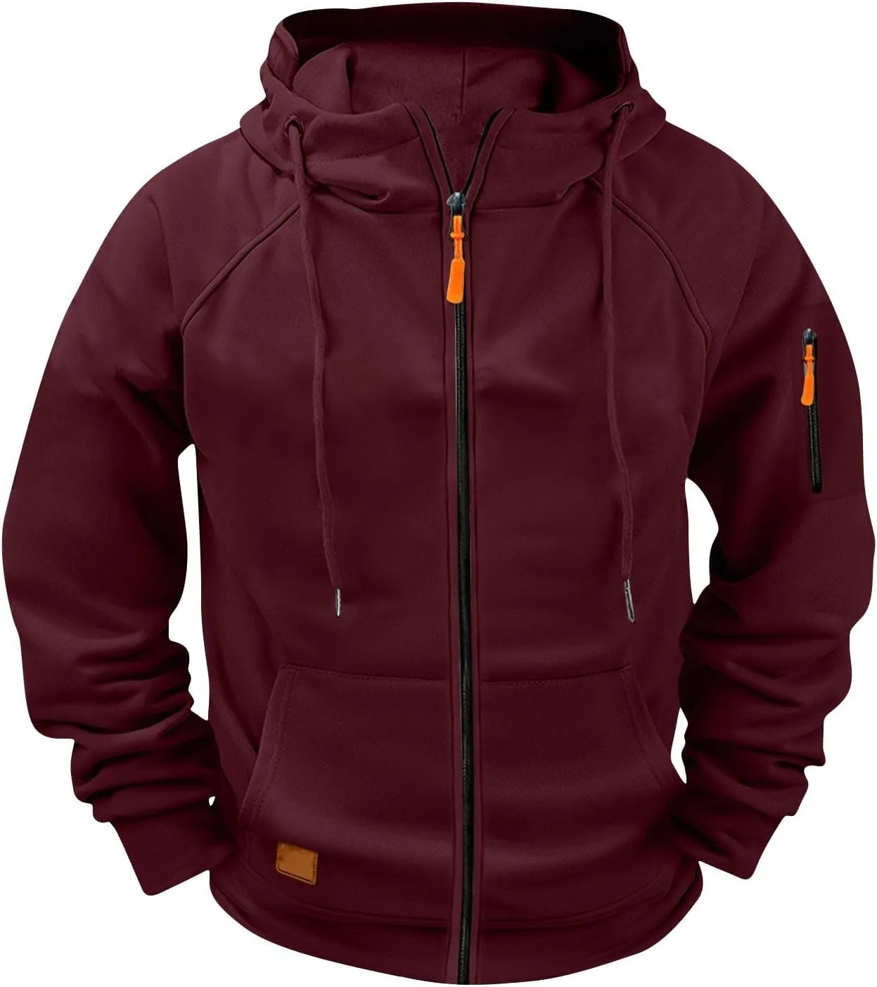 

Толстовка с капюшоном Big and Tall, мужская, на молнии, с карманами JPLZi