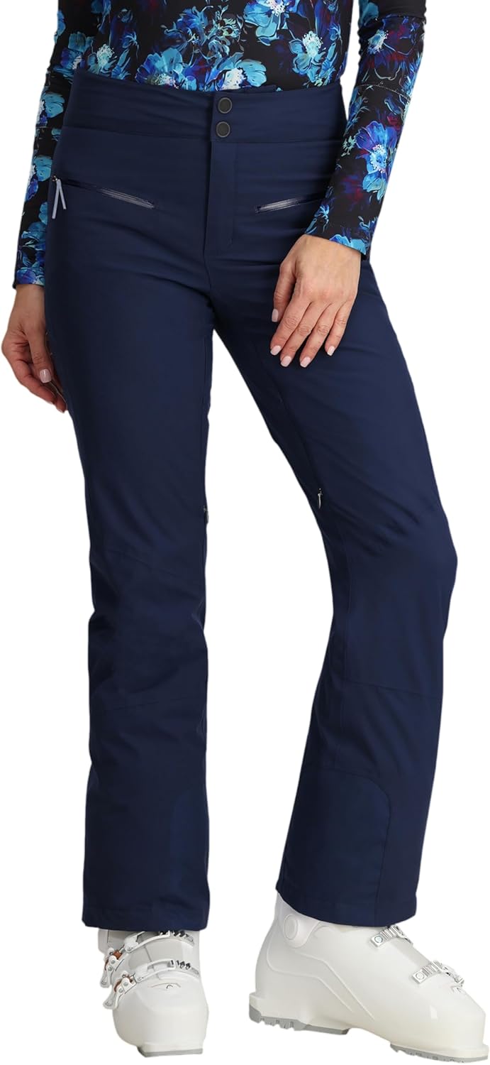 

Женские горнолыжные брюки Obermeyer Bliss, утепленные, водонепроницаемые, 15 мм, дышащие, растягиваются в двух направлениях, темно-синие, полуночные, длинные, размер 14L