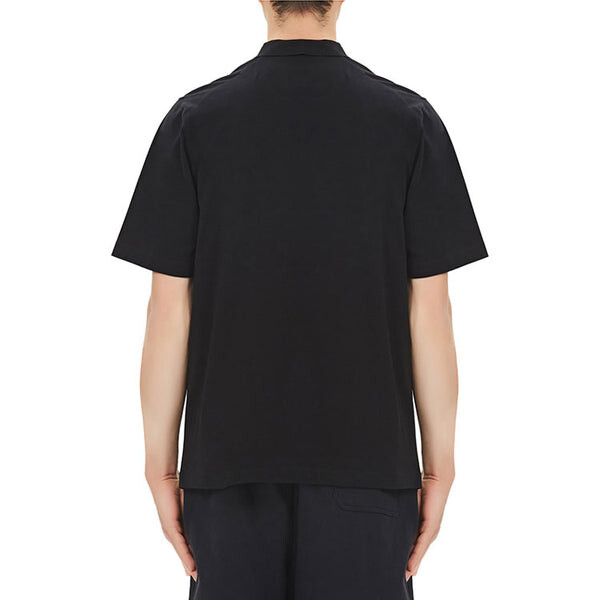 Футболка men's y-3 casual solid color cotton polo shirt black Adidas, черный — фото 4