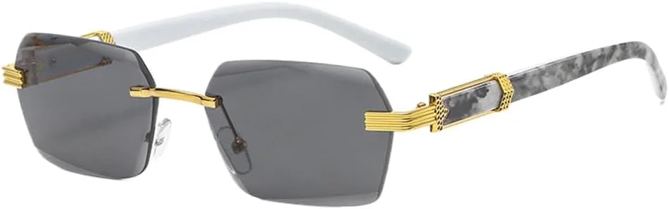 

Солнцезащитные очки с защитой UV400 для мужчин и женщин | Безободковые линзы с градиентом | Для вождения и занятий спортом на открытом воздухе generic, Black Black