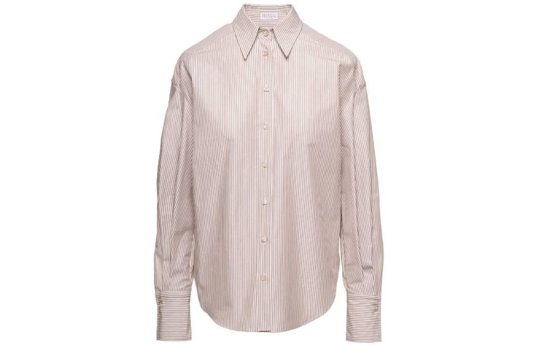 

Brunello Cucinelli Рубашка в полоску Women's Pink