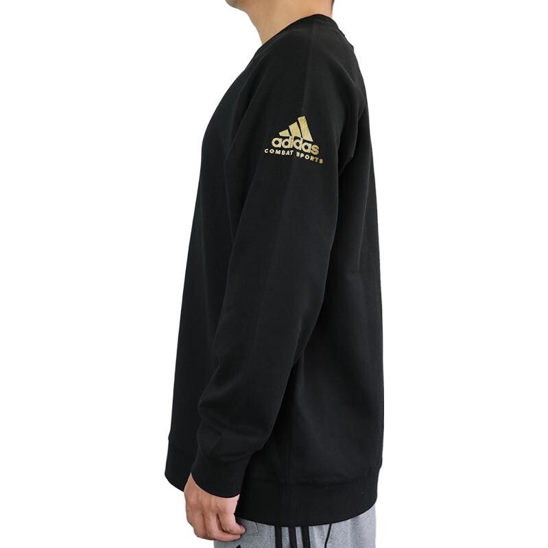 Толстовка унисекс черная боковая золотая этикетка Adidas, черный — фото 3
