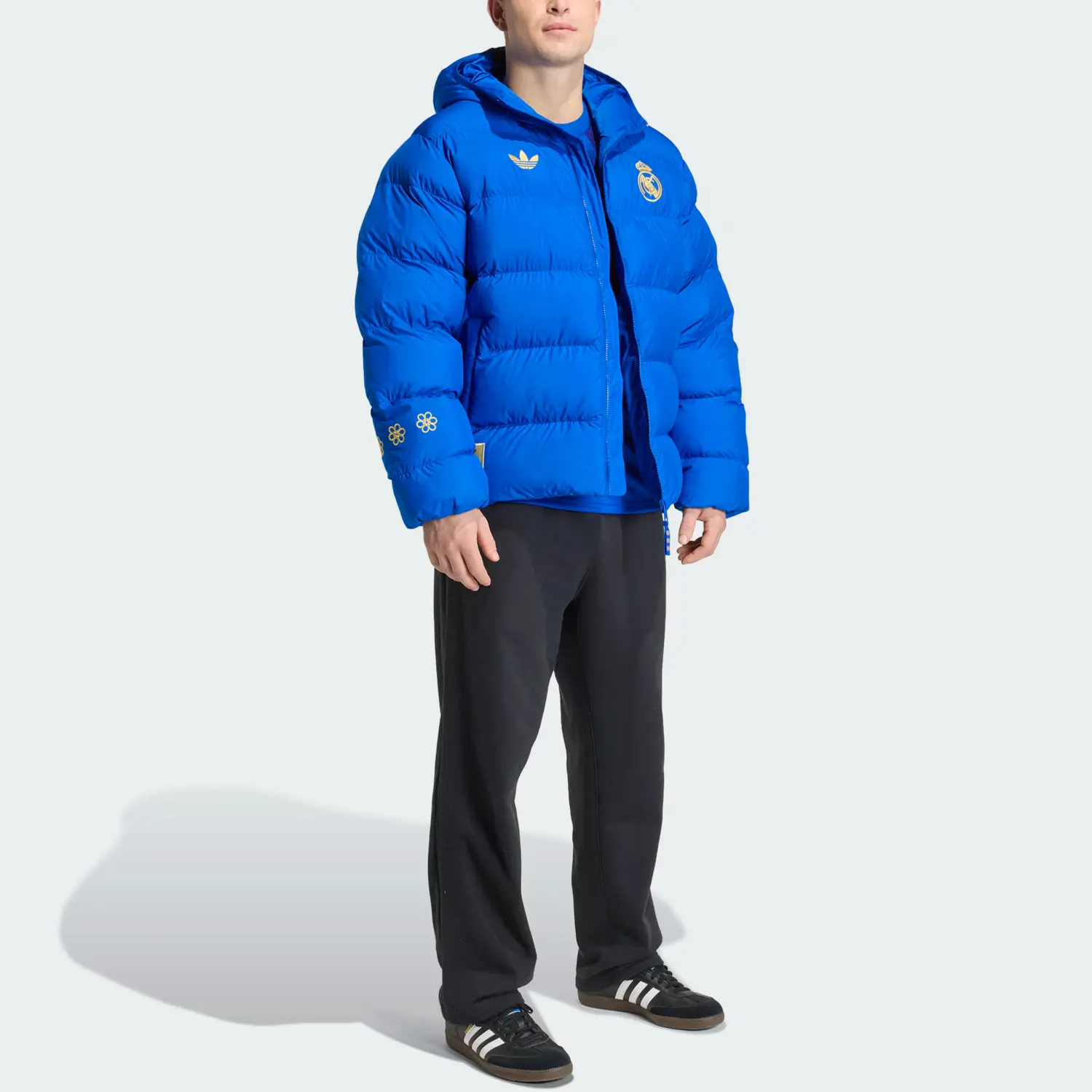 Куртка-пуховик Real Madrid FW25 для мужчин Adidas Originals, royal синий — фото 4