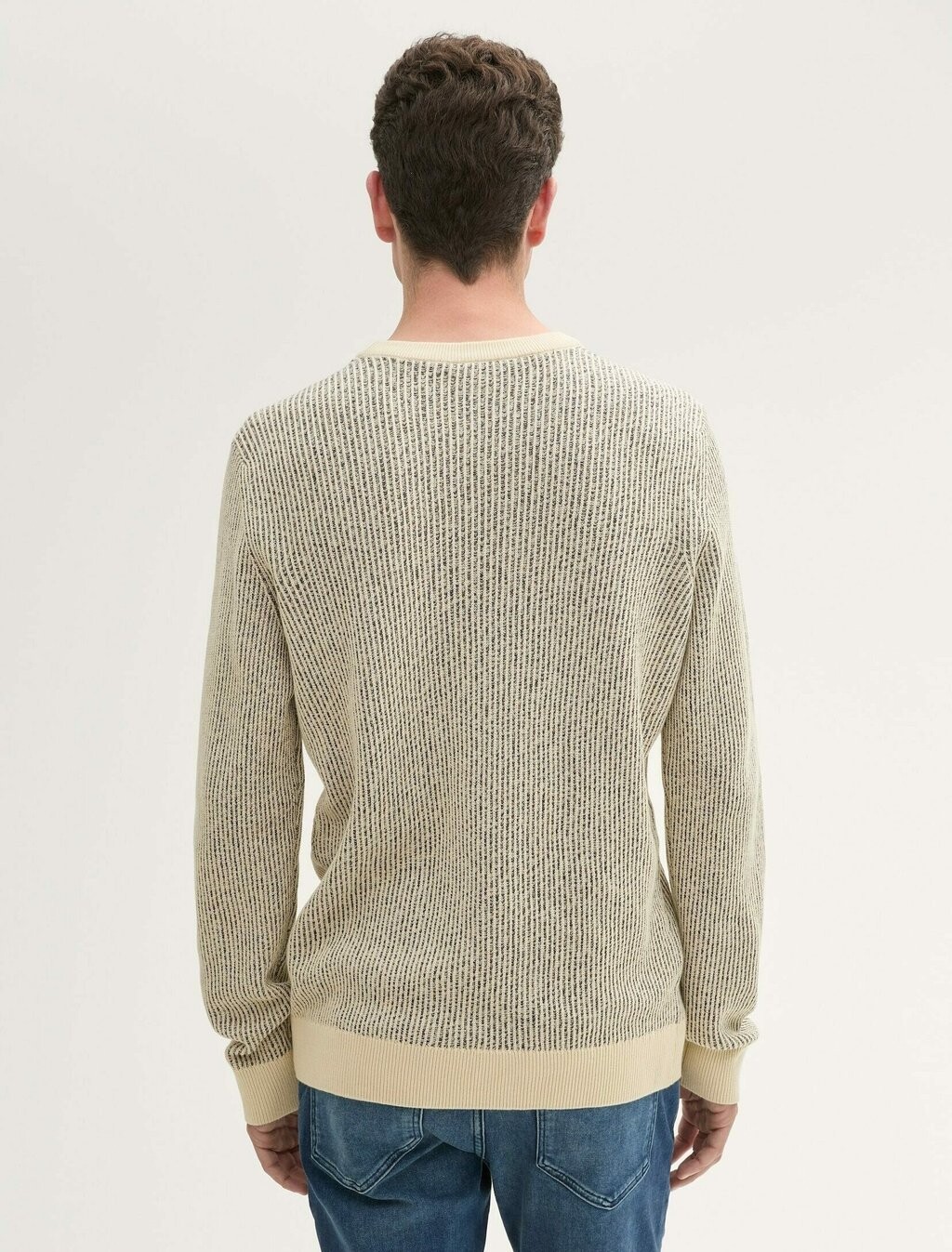 

Толстовка STRICKPULLOVER MIT STRUKTUR TOM TAILOR, песочный