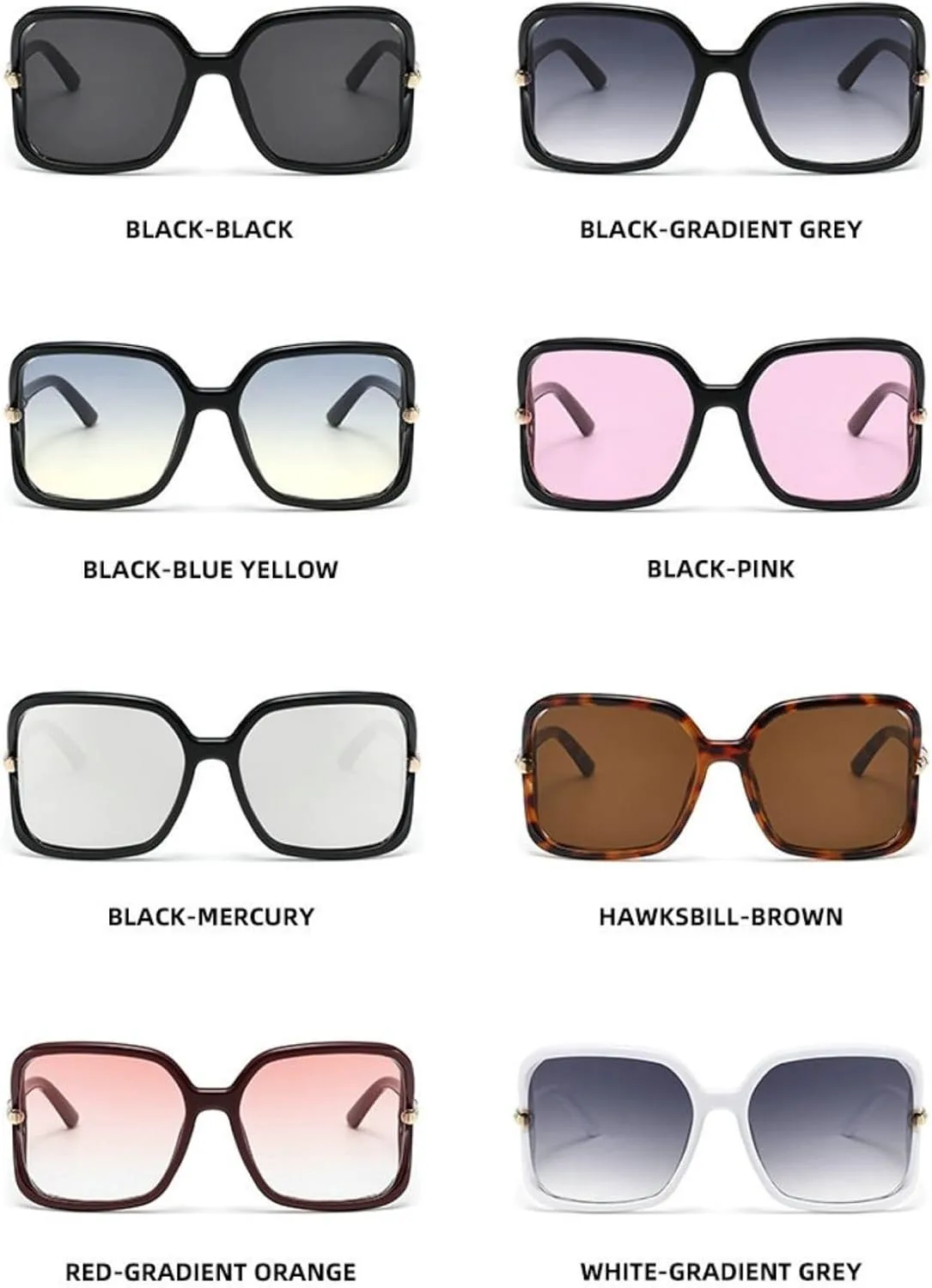 

Willochra — большие квадратные солнцезащитные очки для женщин, модные солнцезащитные очки в стиле ретро, ​​дизайнерские очки с защитой от УФ-излучения UV400, C5