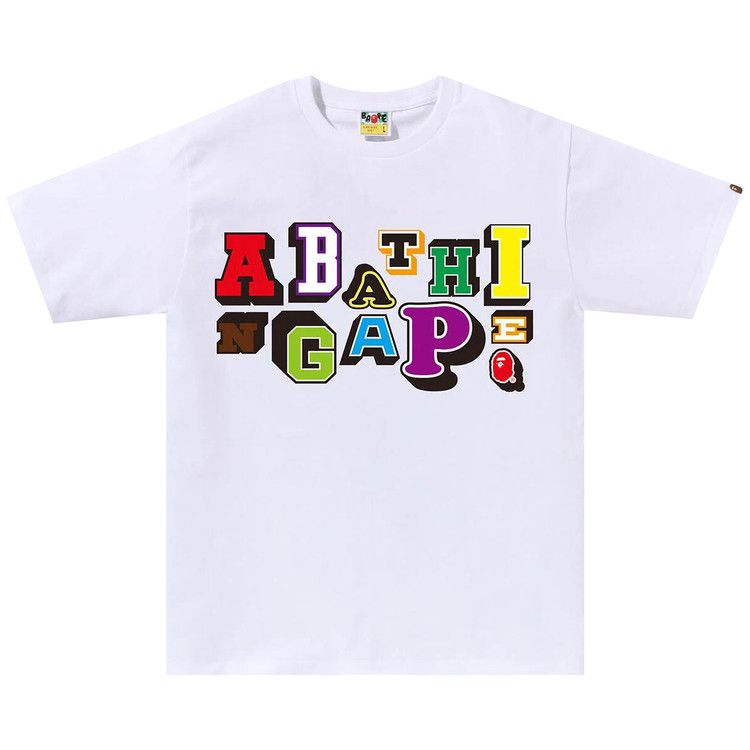 

Футболка BAPE Varsity Font Tee, White