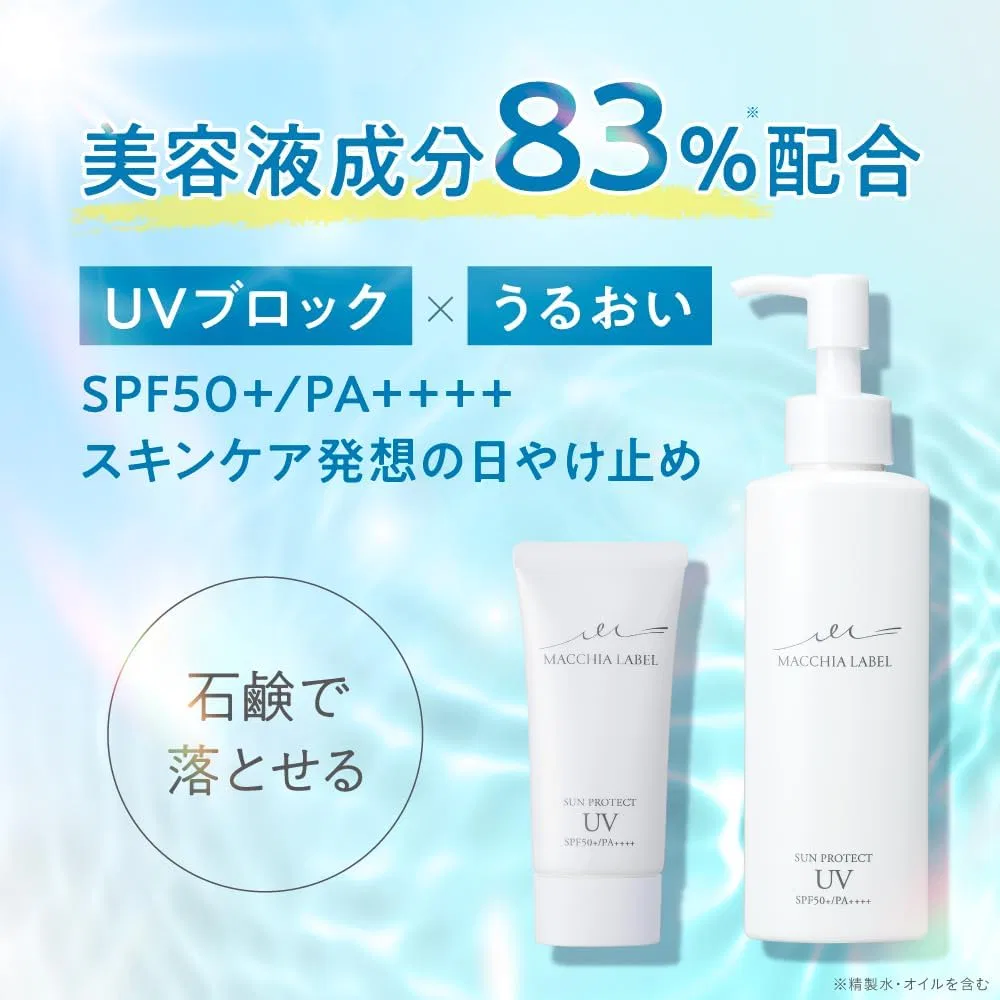 Солнцезащитное молочко UV Milk SPF 50+ PA++++ MacchiaLabel 30 мл белый Macchia Label