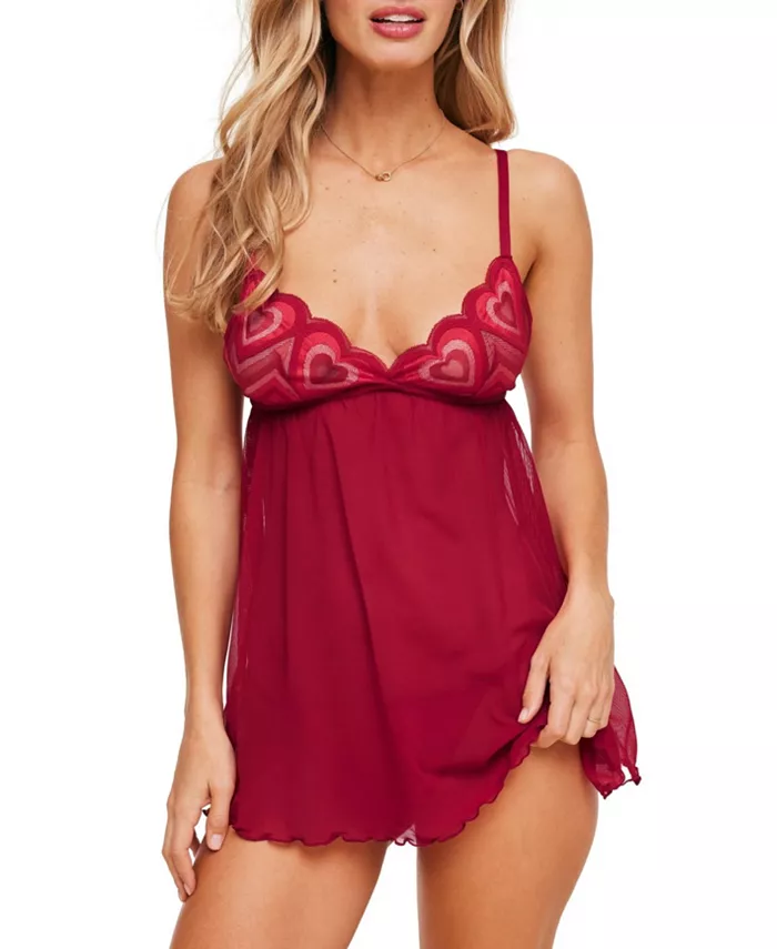 

Ажурное белье Amorata Women's Baby doll Adore Me, красный