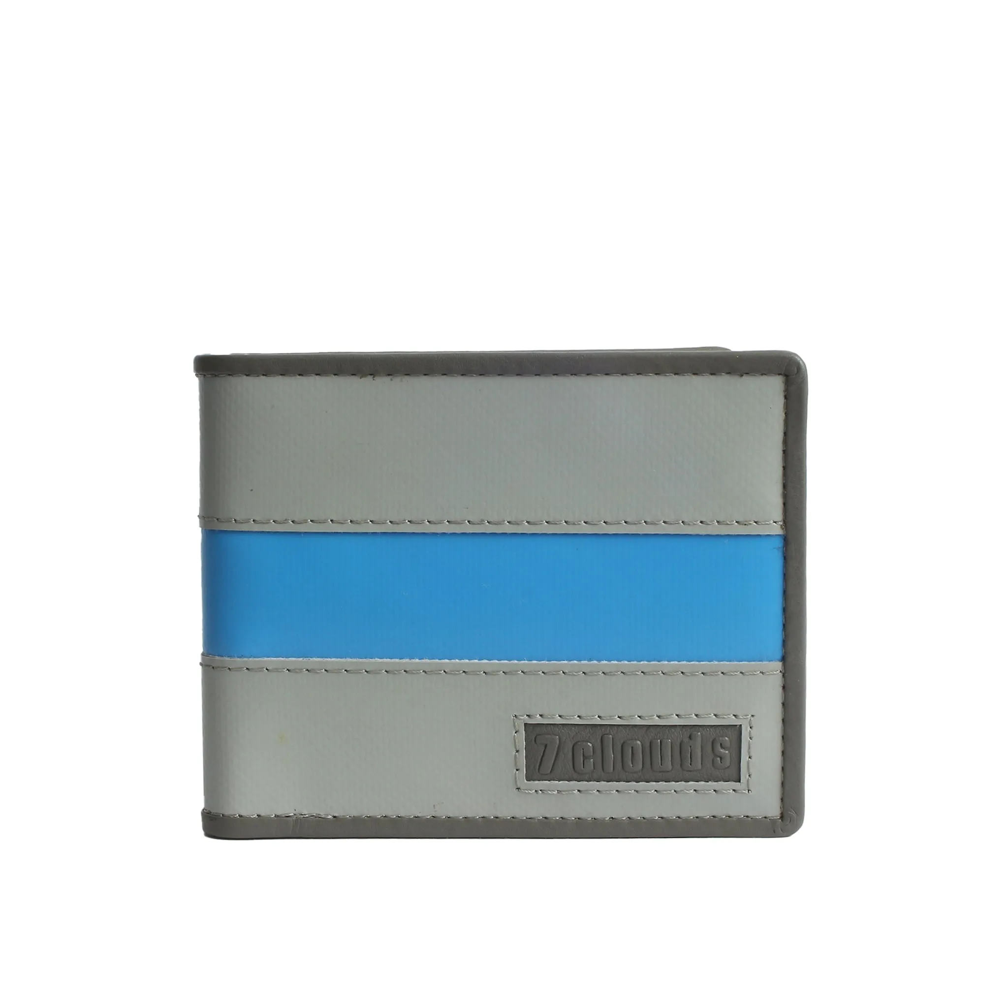 

Кошелек 7clouds "Мекун 7.1", из брезента, цвет Grey-Lightblue-Grey