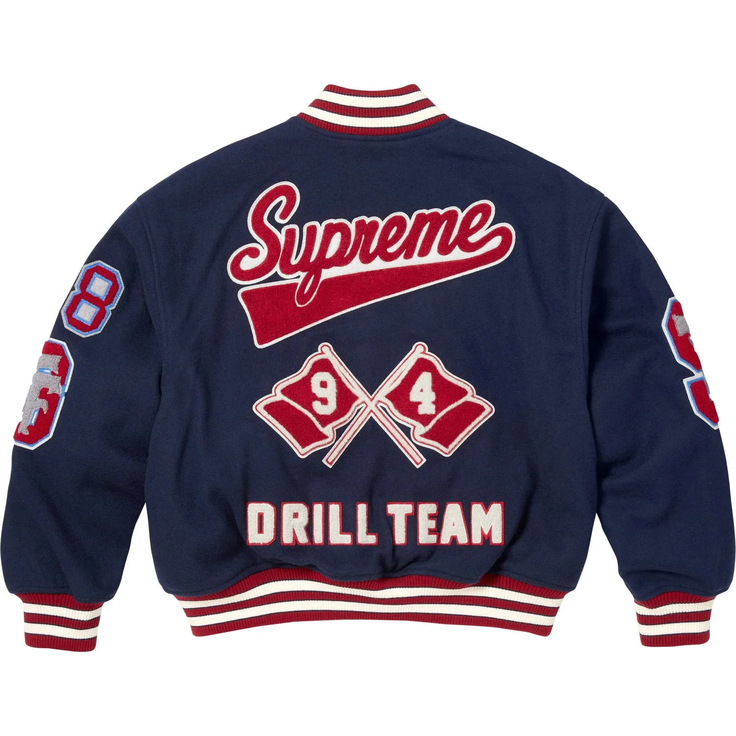 Куртка FW25 Drill Team Varsity Supreme, черный — фото 3