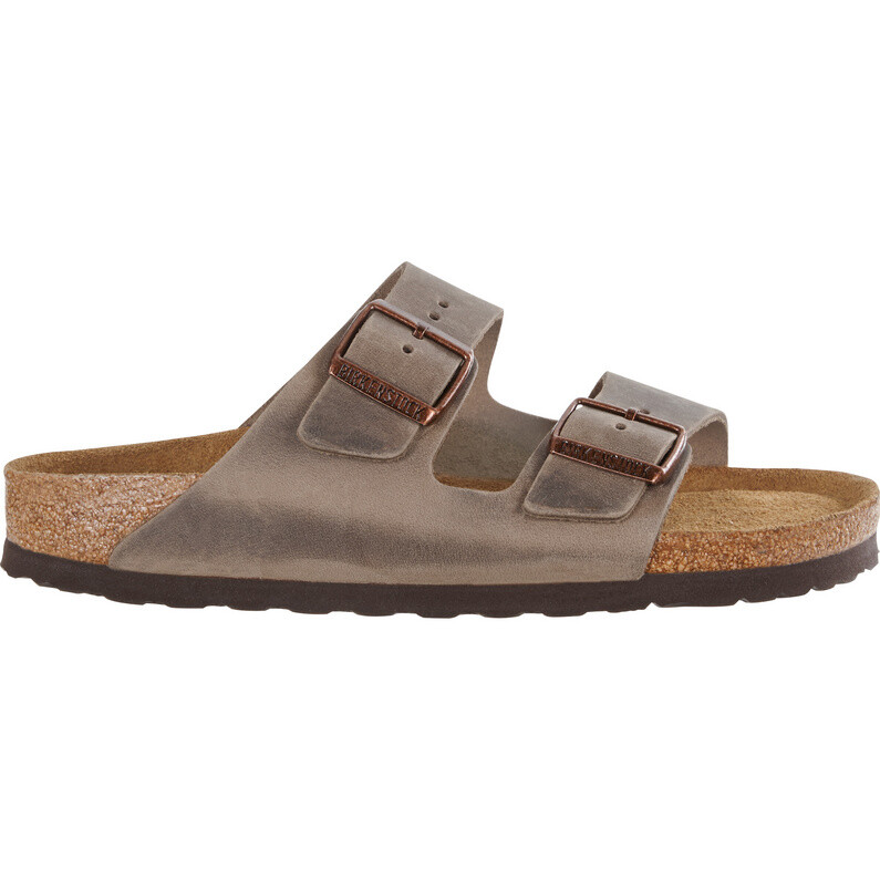 Сандалии Arizona из мягкой кожи, промасленные Birkenstock, бежевый