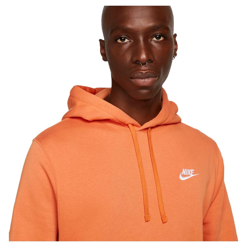 Худи Nike Sportswear Club Fleece, оранжевый — фото 3