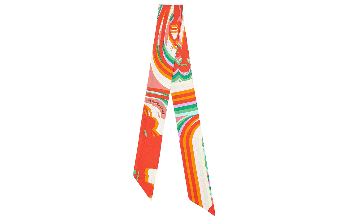 

HERMES Шелковый шарф оранжевый Women's Orange, Orange