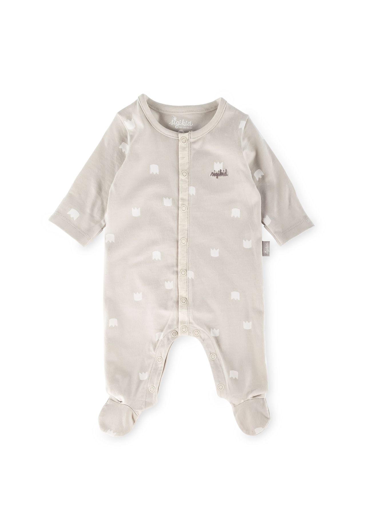 

Комбинезон с ножками и откидными манжетами на рукавах Classic Baby, для малышей Sigikid, белый