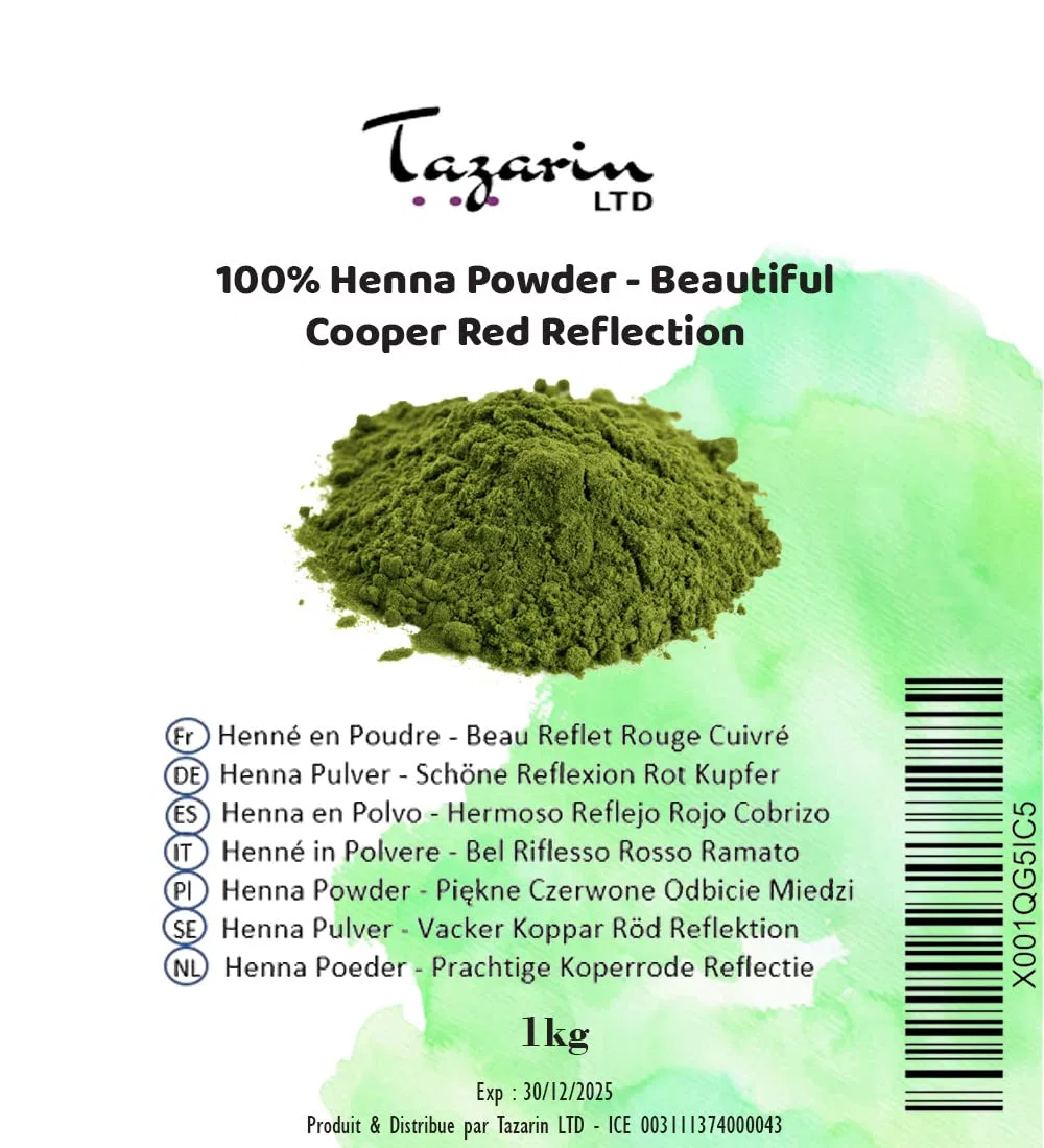 Натуральная хна для волос с медным оттенком Tazarin Ltd — фото 2