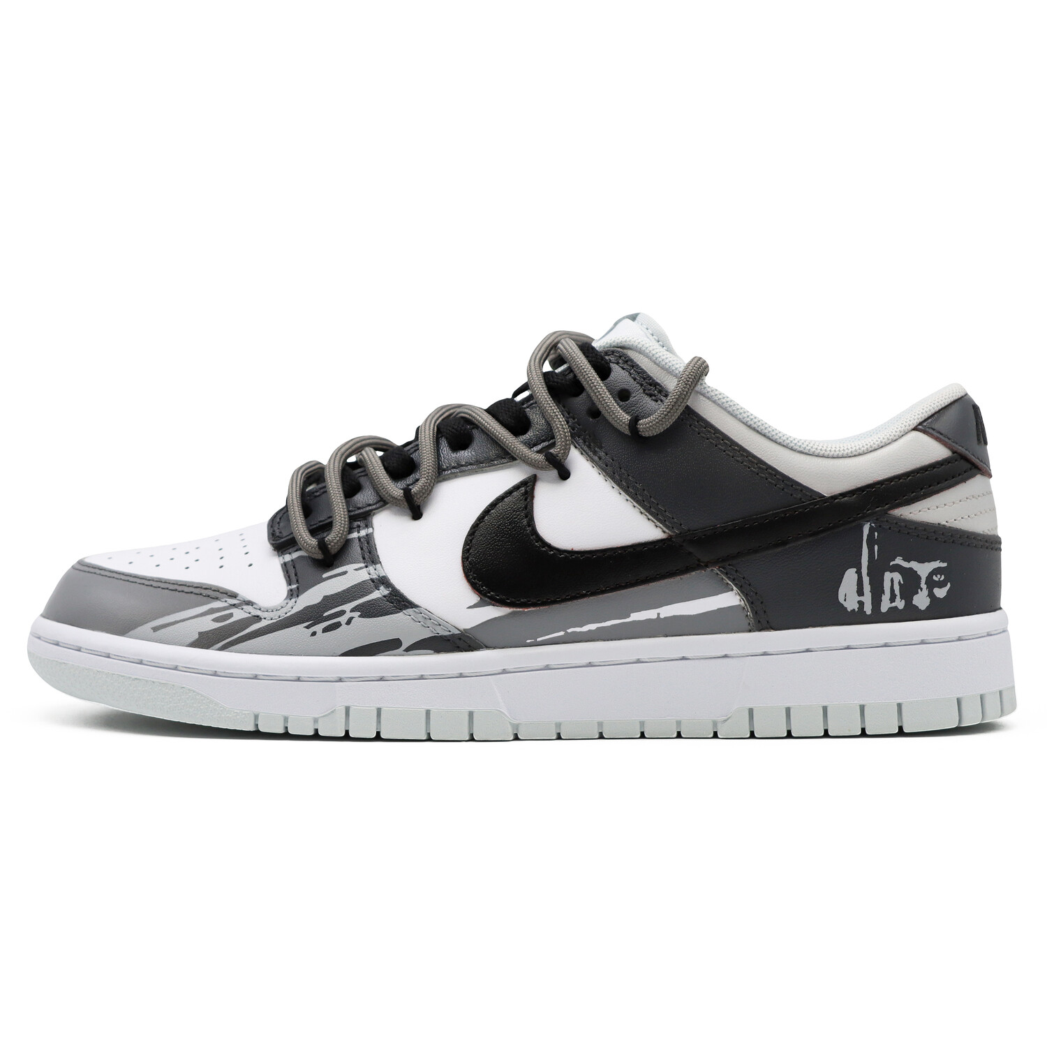 

Кроссовки Nike Dunk Skateboarding Shoes Unisex Low-top Black/Gray, черный