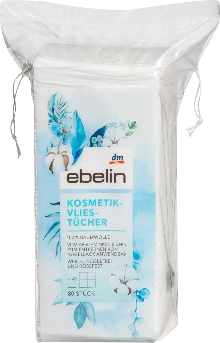 

Салфетки косметические флисовые 80 шт. ebelin