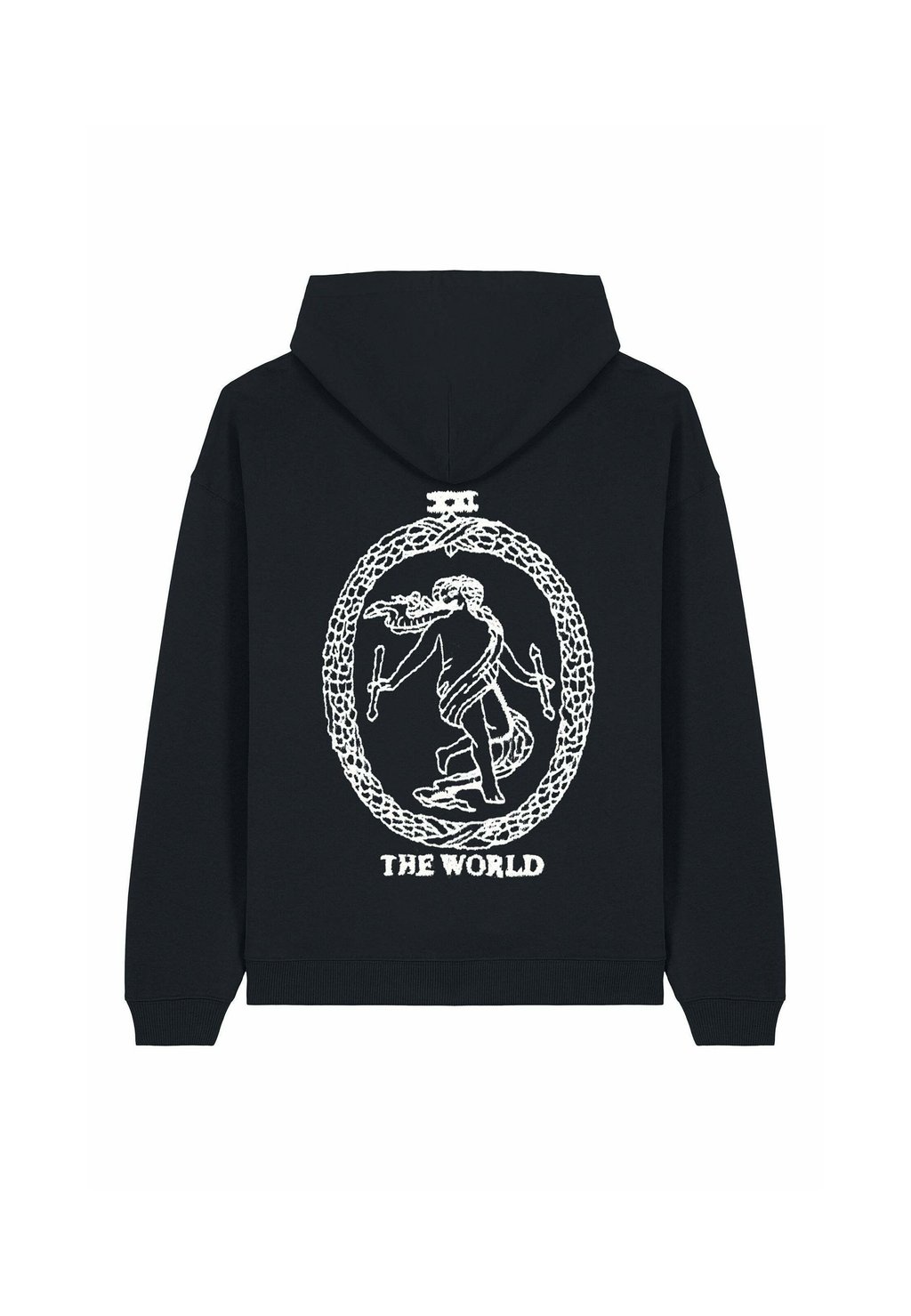 

Толстовка THE WORLD BACK PRINT UNISEX HEAVYWEIGHT con cappuccio Mira Paris, черный