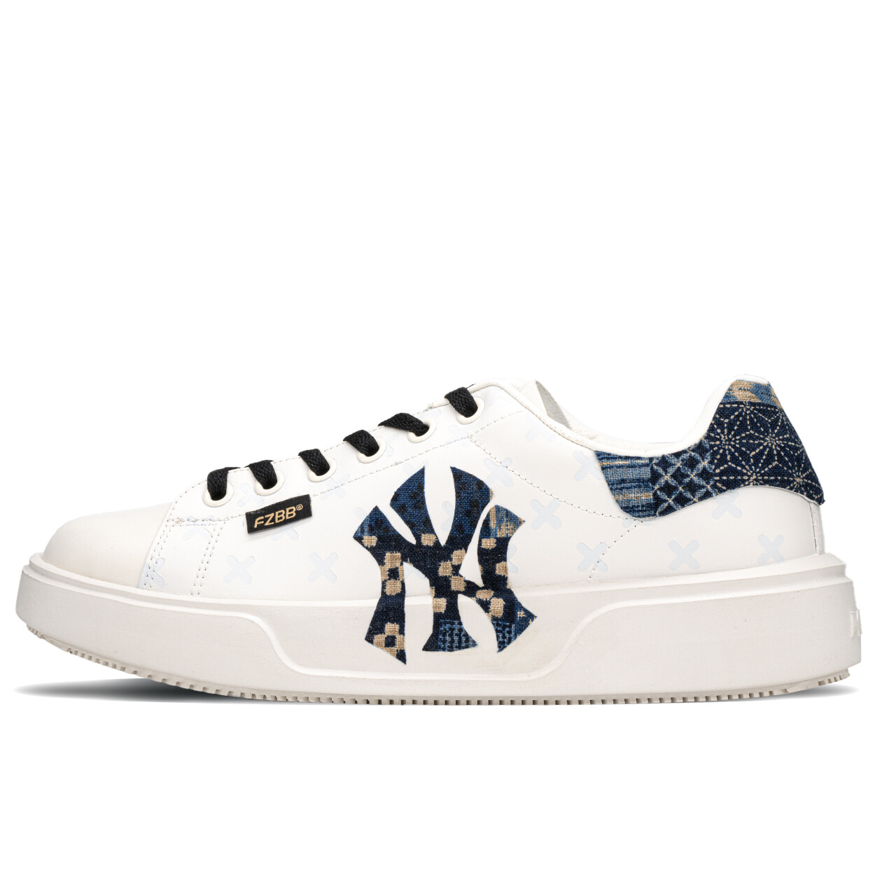 

Кроссовки MLB Chunky Classic Skateboarding Shoes Unisex Low-top White/blue, белый/синий