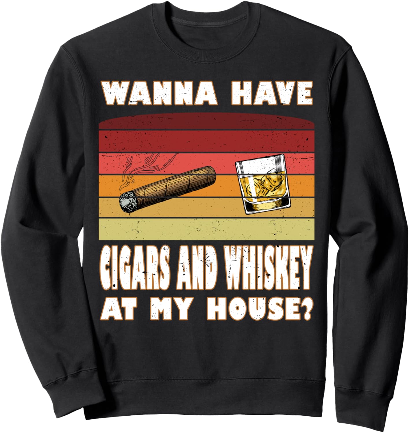 

Хочу сигару и виски, толстовка с надписью сигара и виски Cigar Drinker Gifts, черный