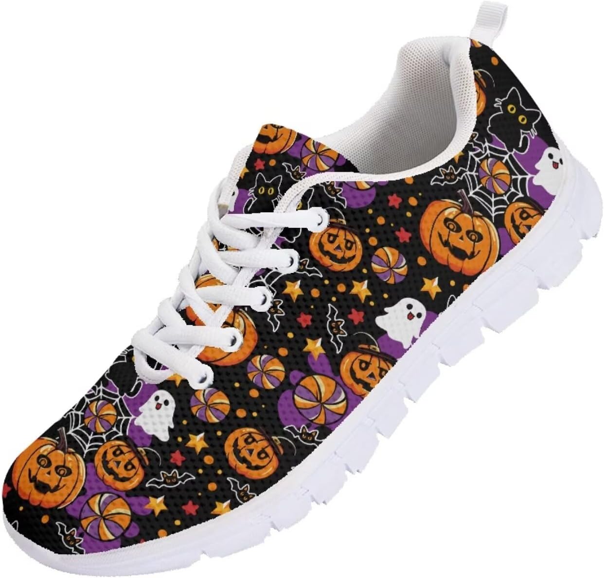 

Мужские кроссовки Funnydude Funny Print для бега, легкие, дышащие, теннисные, зимние спортивные кроссовки, Pumpkin