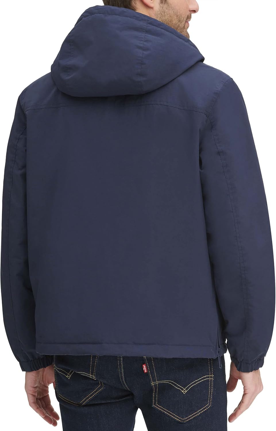Мужская спортивная куртка Tommy Hilfiger с флисовой подкладкой и капюшоном, New Navy — фото 4