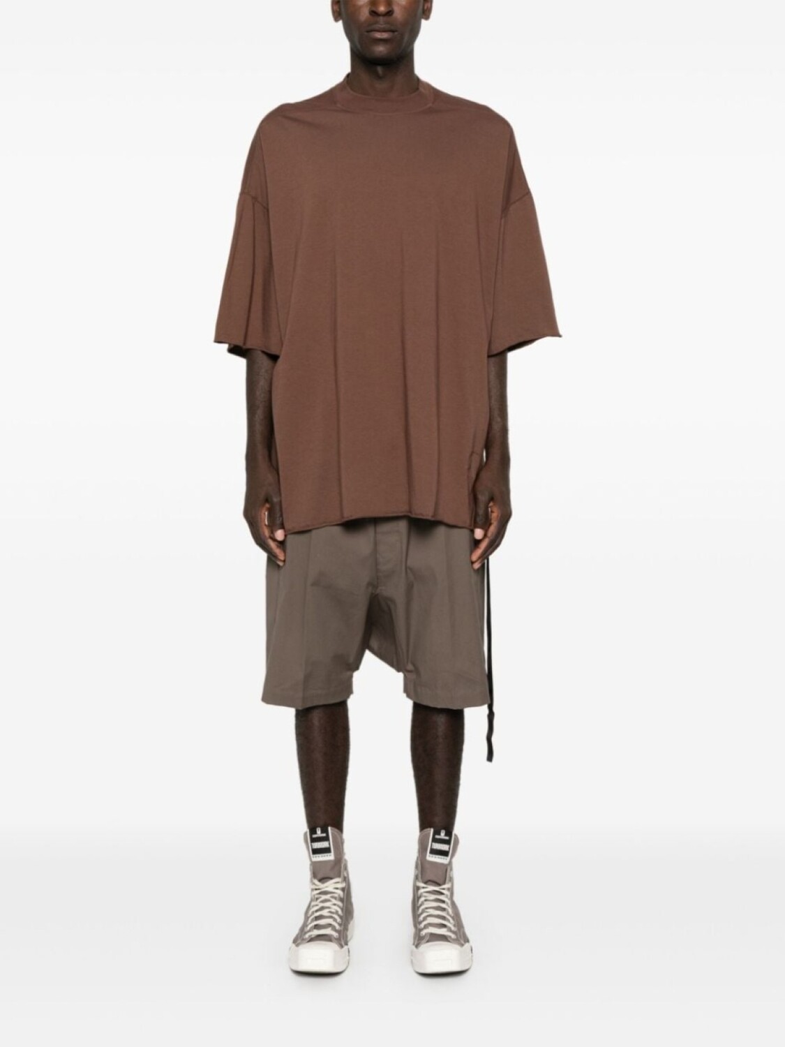 Rick Owens DRKSHDW футболка Tommy, коричневый — фото 2