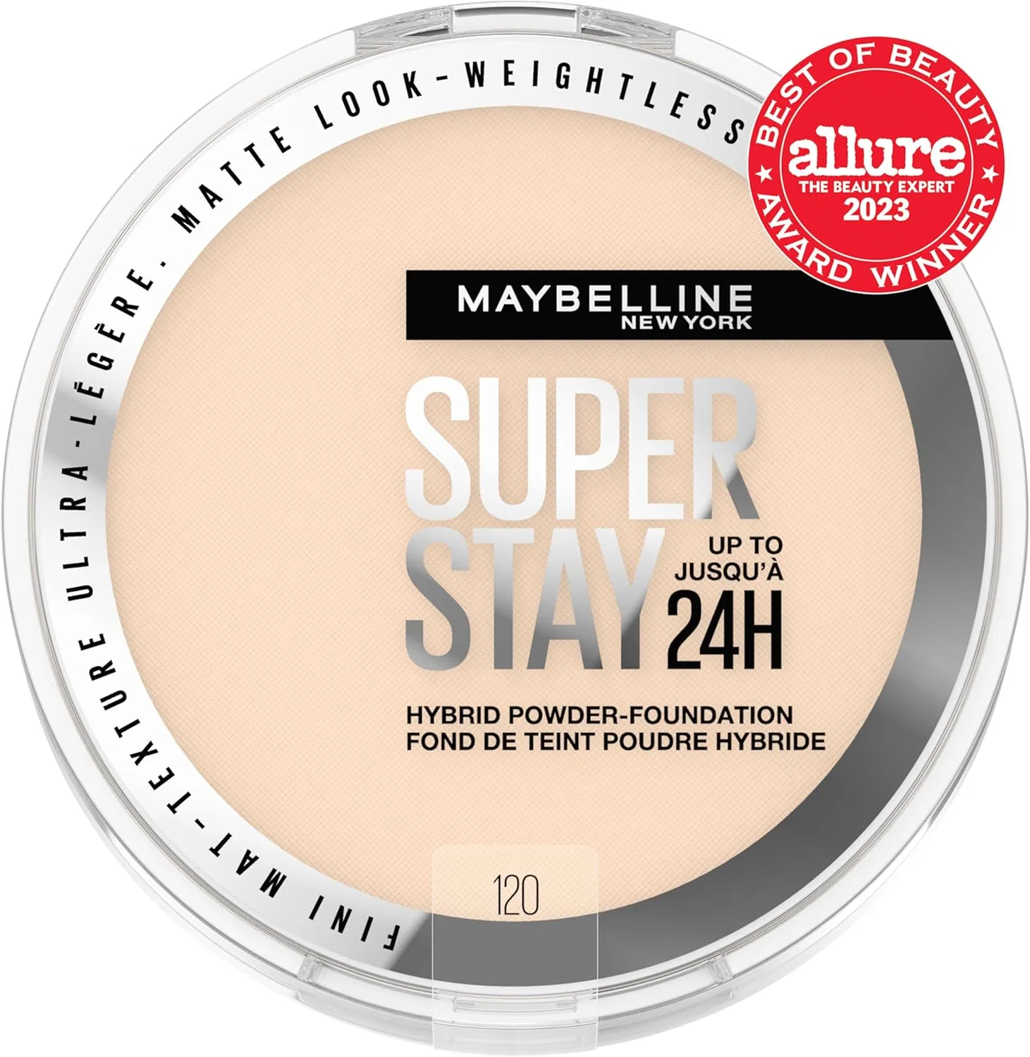 Тональная пудра Maybelline Super Stay 24HR Hybrid Powder Foundation 120 — фото 2