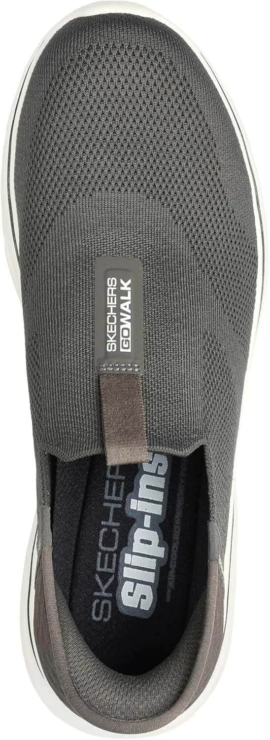 Слипоны Skechers коричневые — фото 4