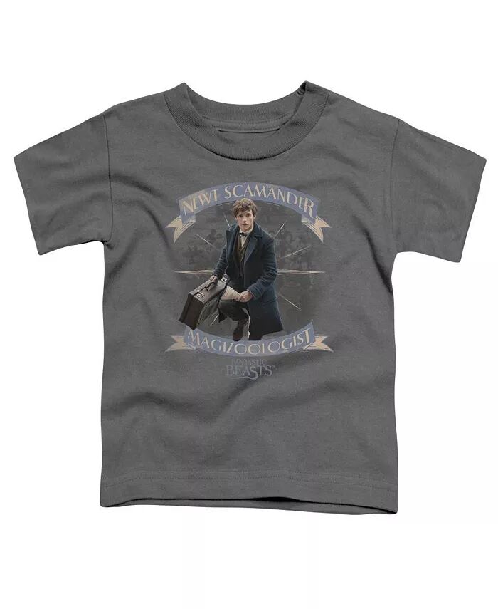 

Футболка с коротким рукавом Newt Scamander для мальчиков Fantastic Beasts, серый