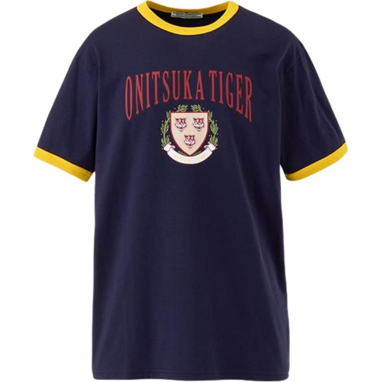 

Футболка унисекс темно-синяя Onitsuka Tiger