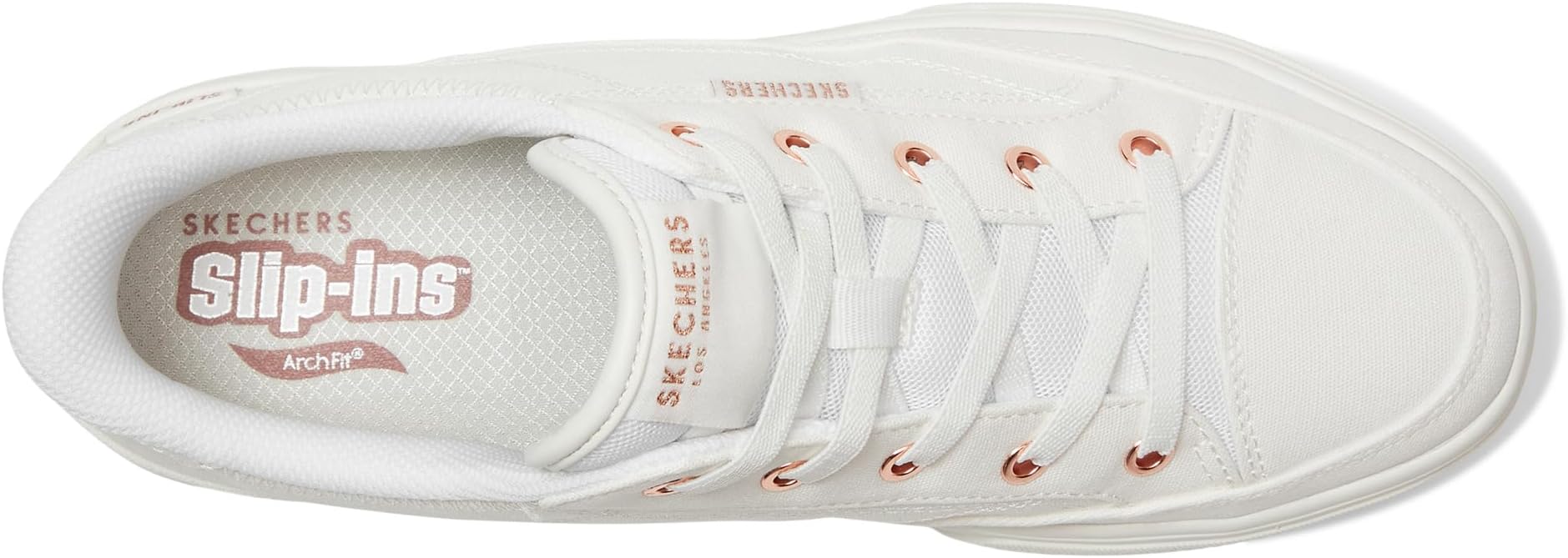 Кроссовки SKECHERS Arch Fit Arcade-See Ya There Hands-Free Slip-Ins, белый — фото 2