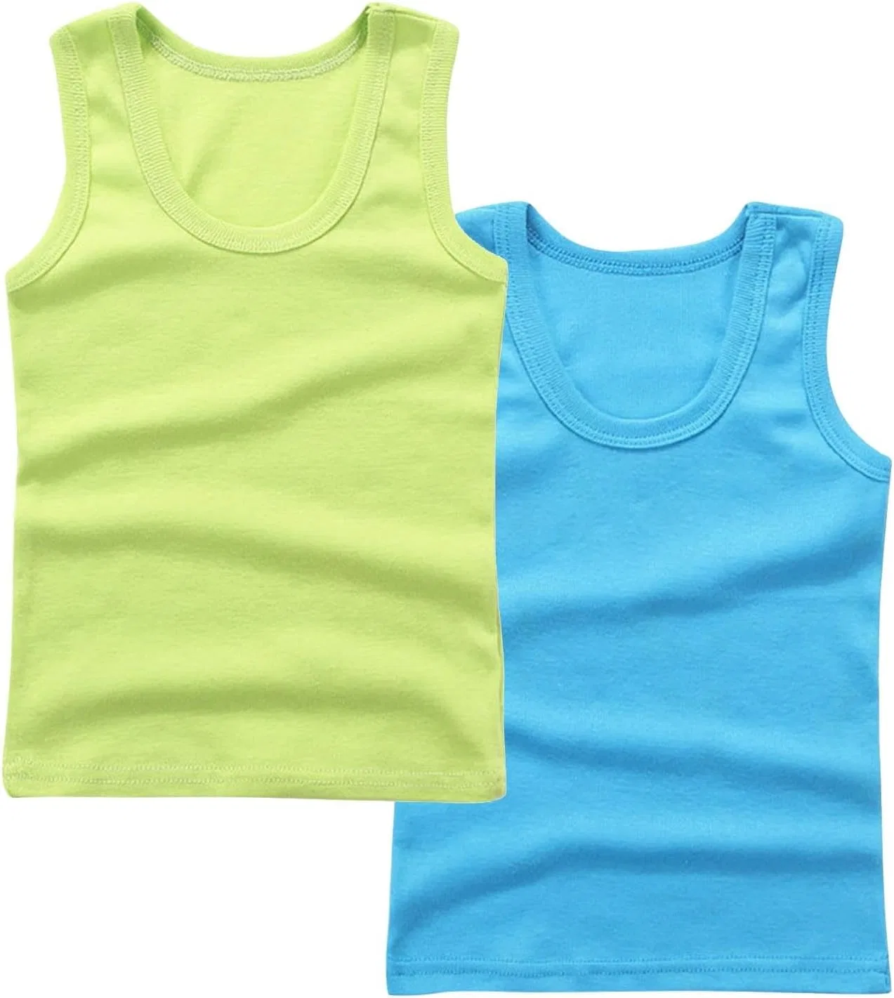 Детские топы 2 шт, хлопок, light blue