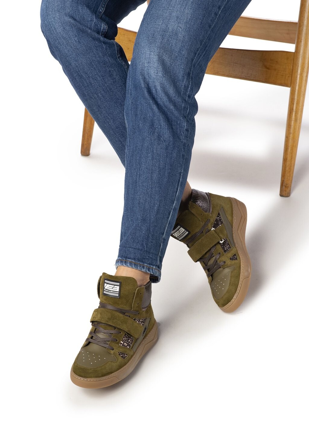 

Высокие кеды Today Wedge 02.02 Floris van Bommel, цвет darkgreen
