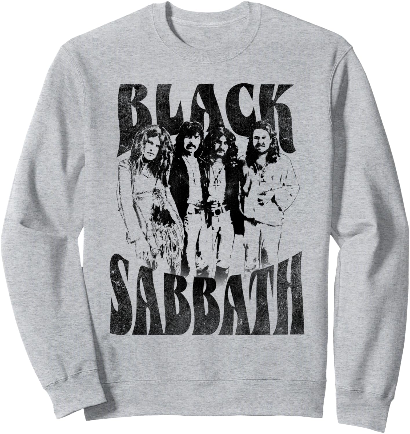 

Официальная толстовка с групповым фото Black Sabbath, серая, Серый, Официальная толстовка с групповым фото Black Sabbath, серая