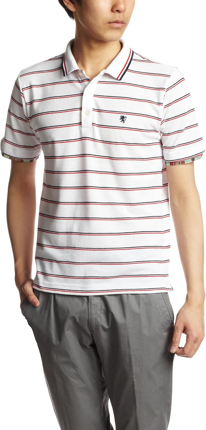 

Поло в полоску, окрашенное пряжей Pink Ponk Pincponc, белый