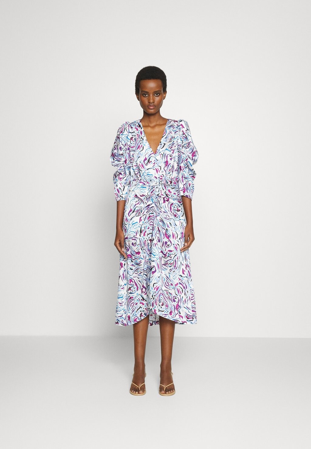 

Летнее платье ANTOINETTE DRAPY 2nd Day, танцующие линии синее