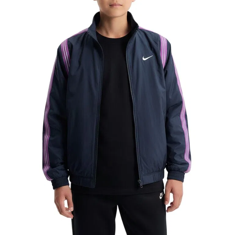 Детская куртка с воротником-стойкой Nike, Marine Blue