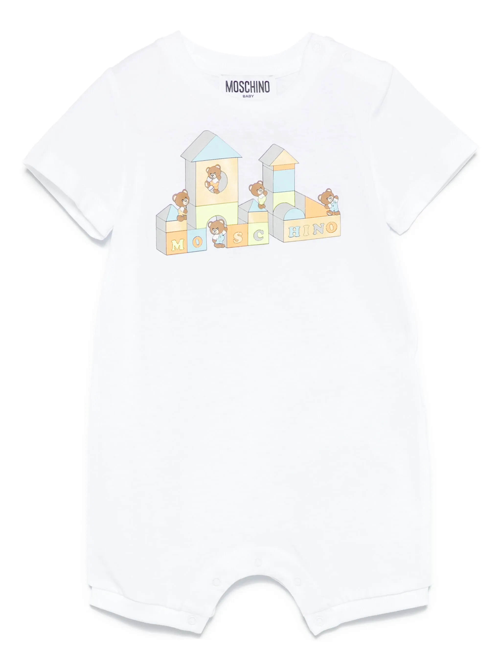 

Ромпер с принтом Teddy Bear Moschino Kids, белый