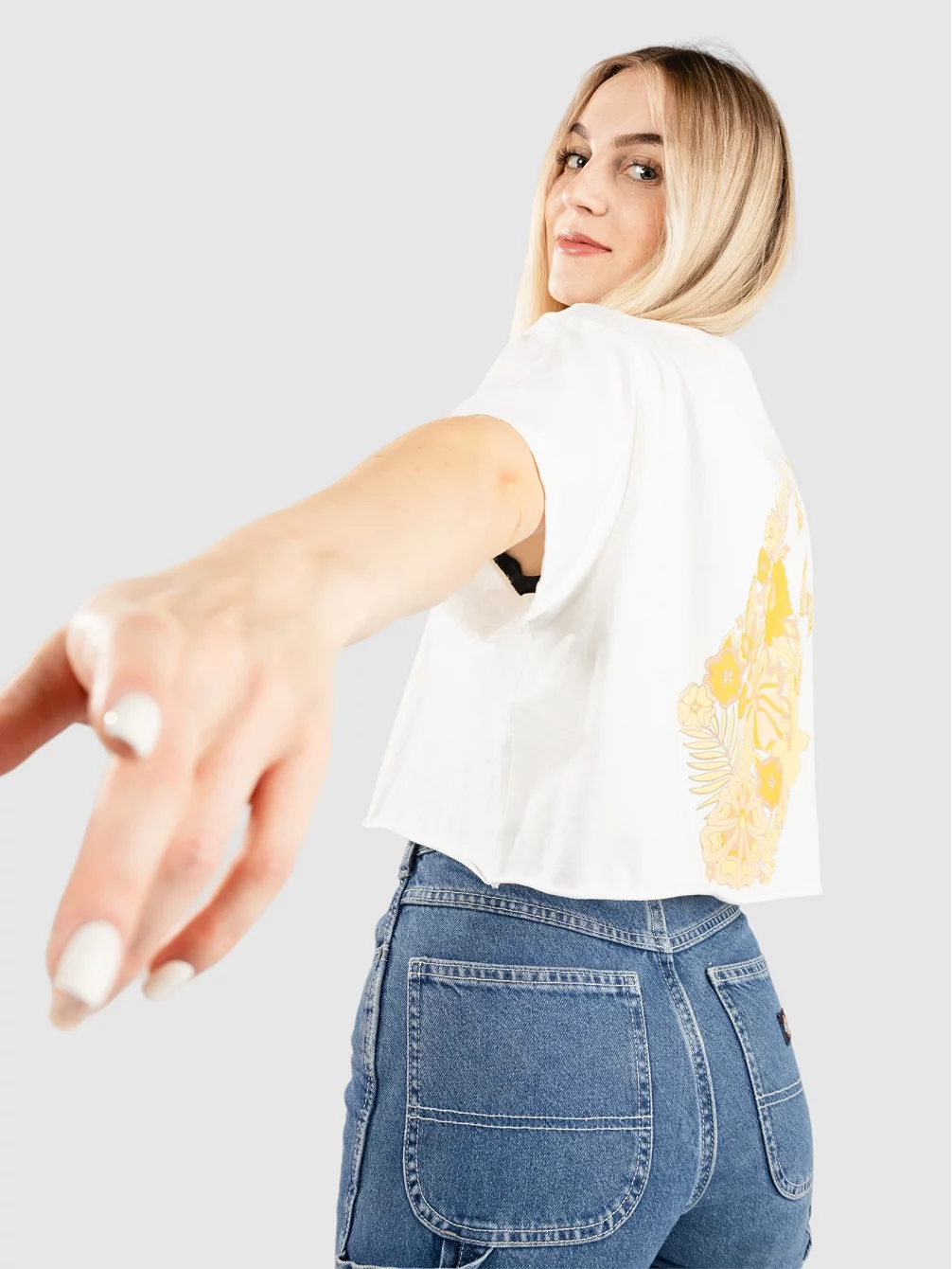 

Футболка с отделкой Sun Keep Volcom, белый