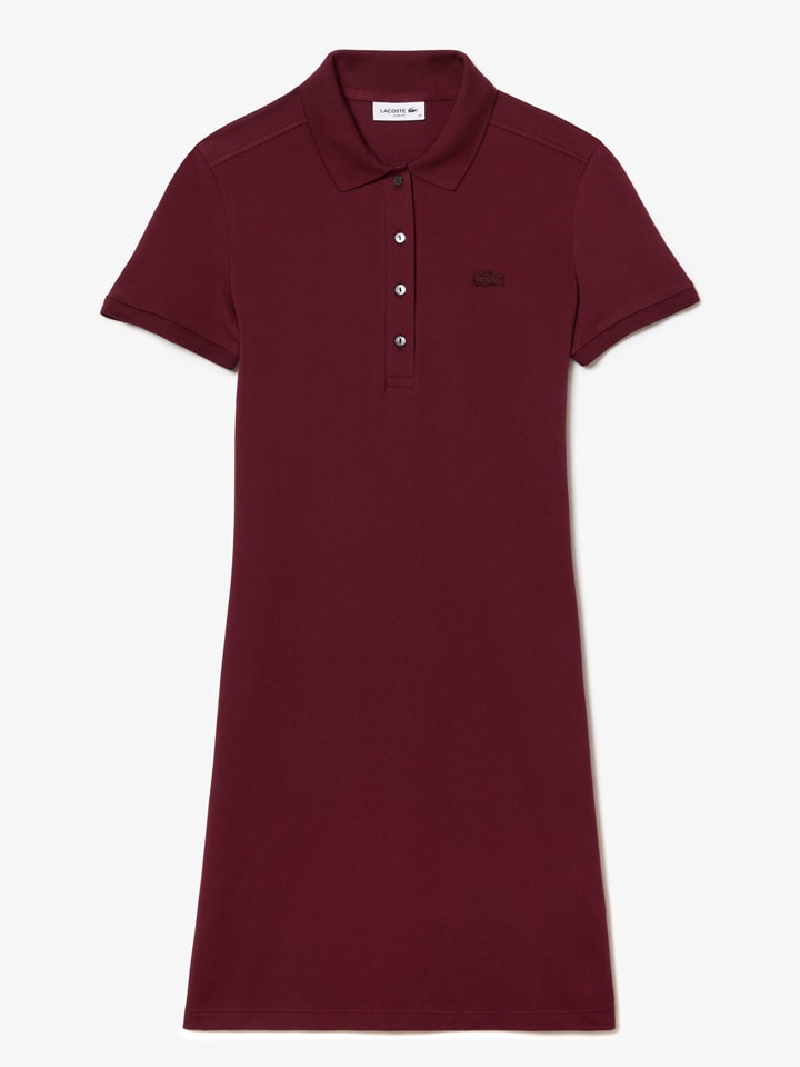 

Lacoste Платье-поло цвета бордо