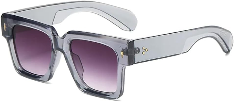 

Солнцезащитные очки с защитой UV400 | Линзы с металлическими заклепками, конфетного цвета | Для женщин и мужчин, для занятий спортом на открытом воздухе и путешествий DSVIGF, Gray