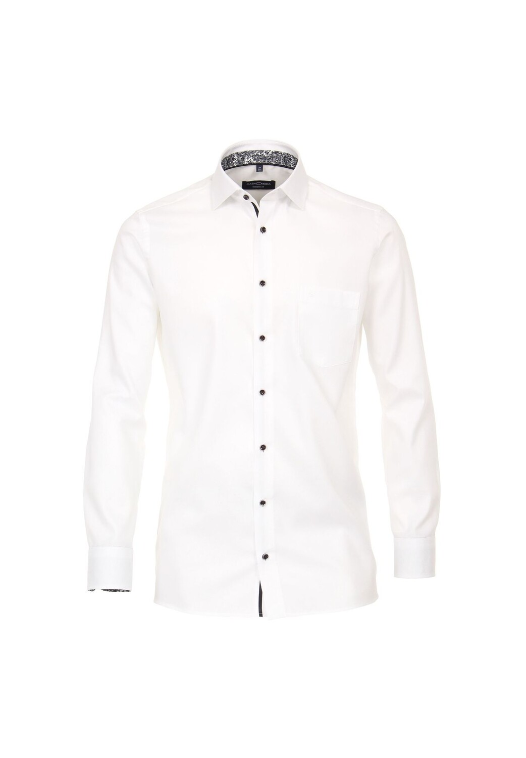 

Мужская деловая рубашка однотонного современного кроя CASAMODA, цвет Schneeweiß