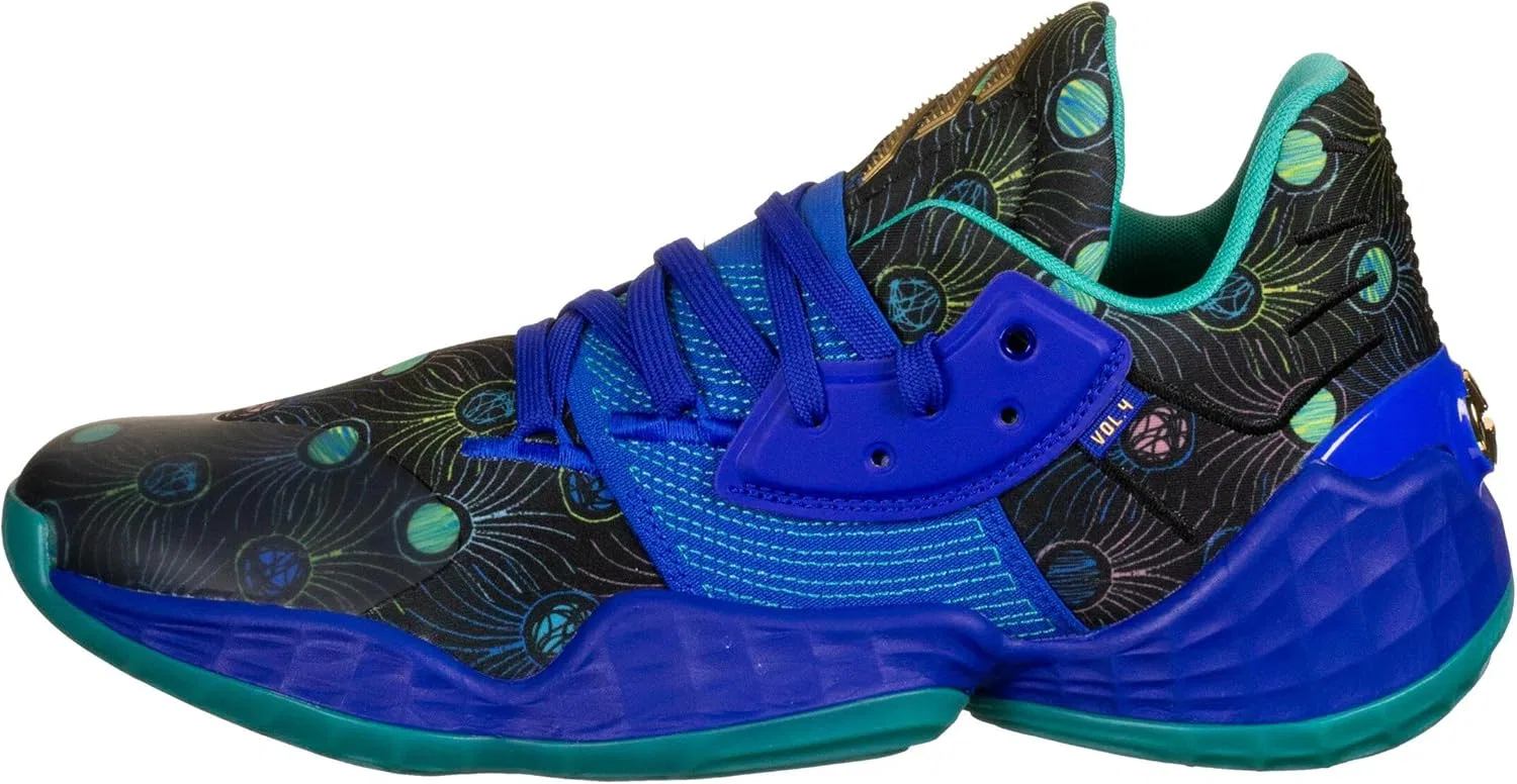 Мужские баскетбольные кроссовки Adidas Performance Harden Vol. 4, Blue Gold — фото 2
