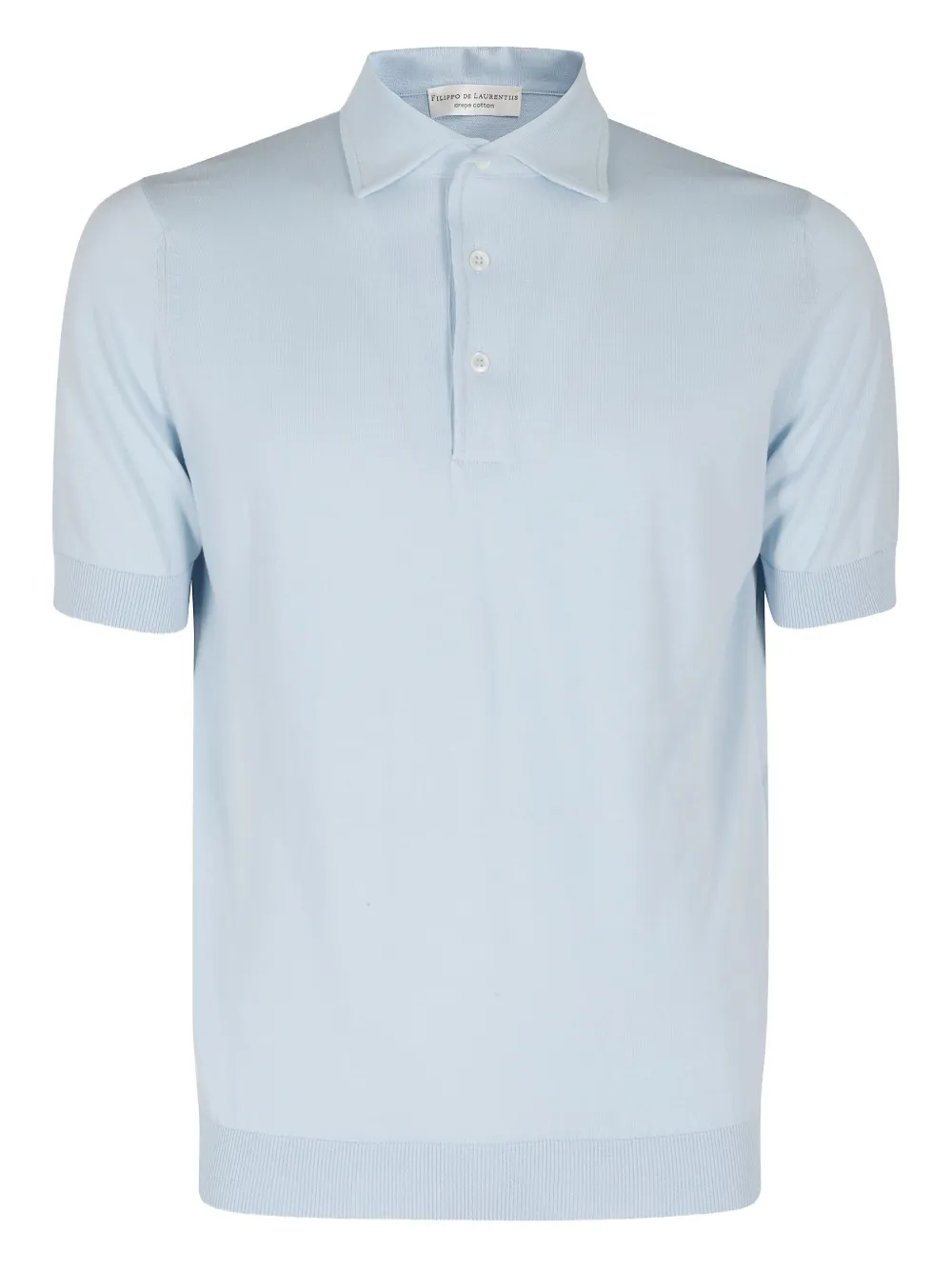 

Рубашка-поло тонкой вязки Filippo De Laurentiis, синий