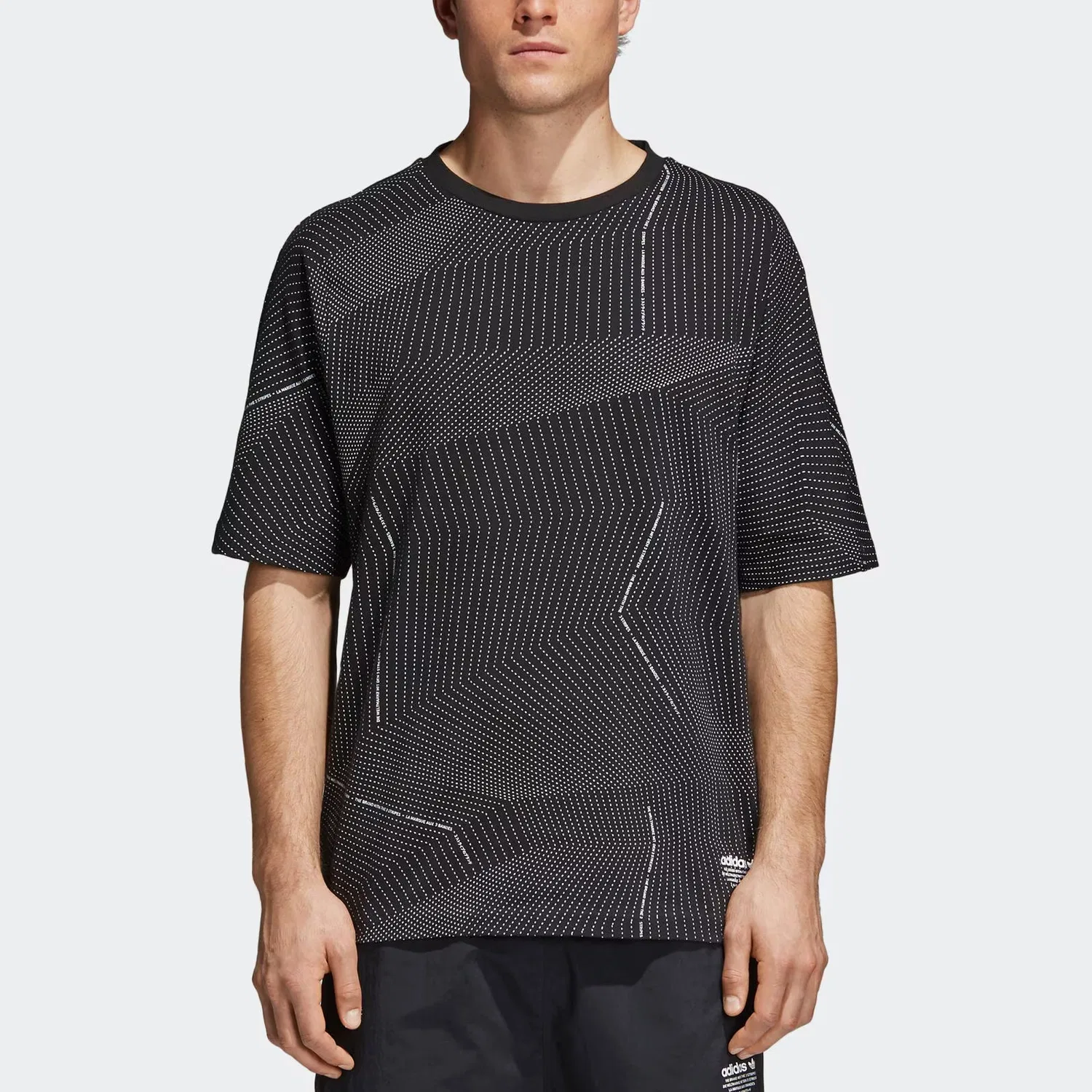 Футболка NMD мужская Black Adidas Originals — фото 4